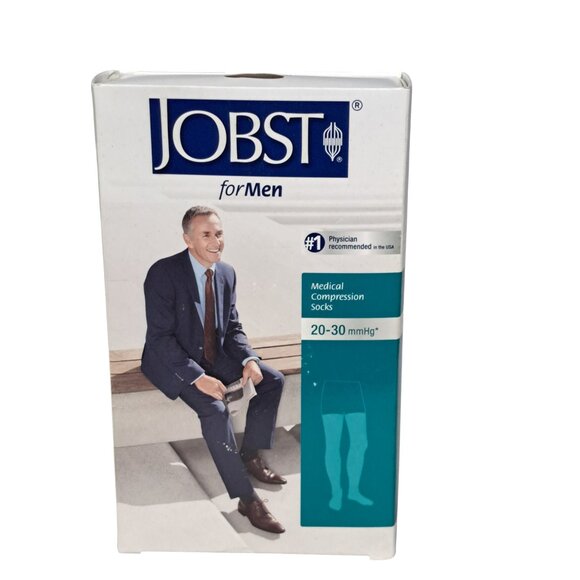 Jobst forMen Mens Compression Thigh Socks 20-30 mmhg Supports Therapeutic Closed - Picture 11 of 16